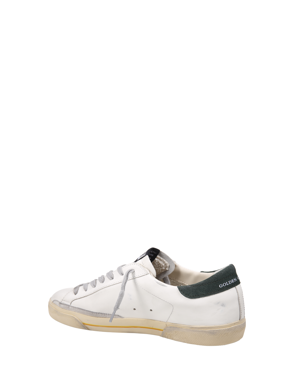 MEN GOLDEN GOOSE WHITE LEATHER SUPER-STAR SNEAKER