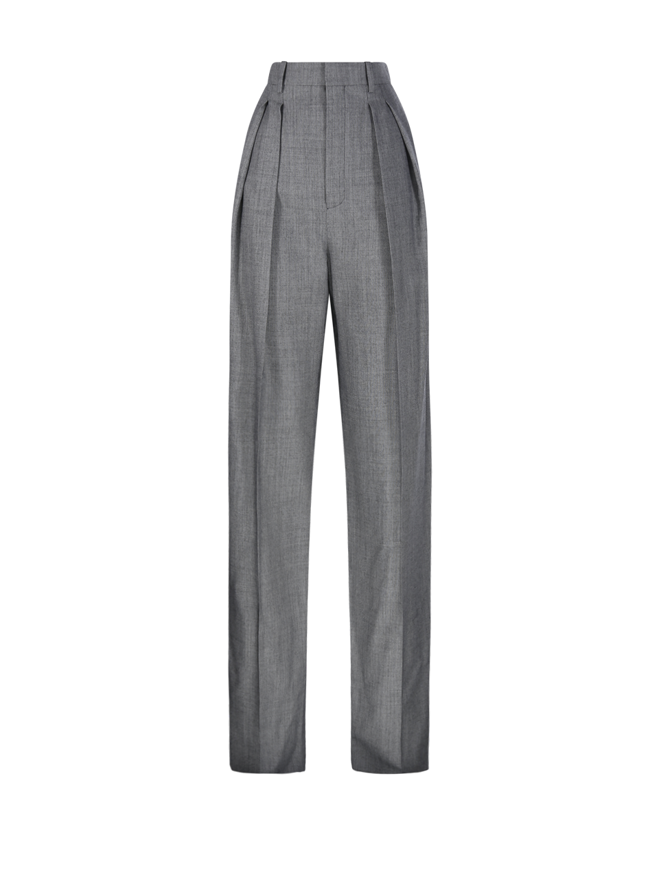 パンツ SAINT LAURENT Woman Pants Dove Grey 824389Y1I25 1506 WOMAN SAINT LAURENT GREY WOOL PANT