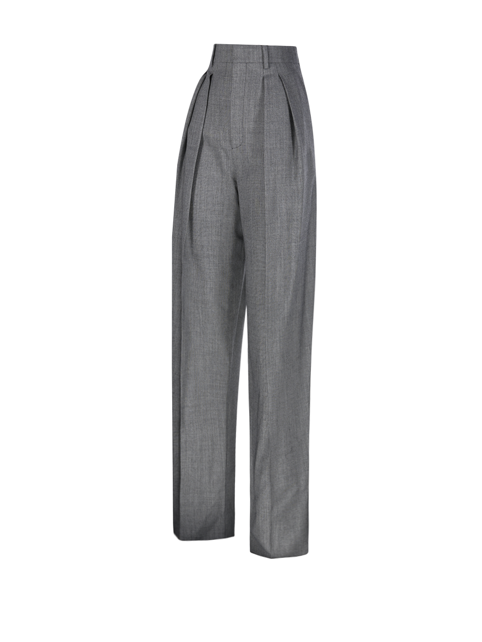WOMAN SAINT LAURENT GREY WOOL PANT