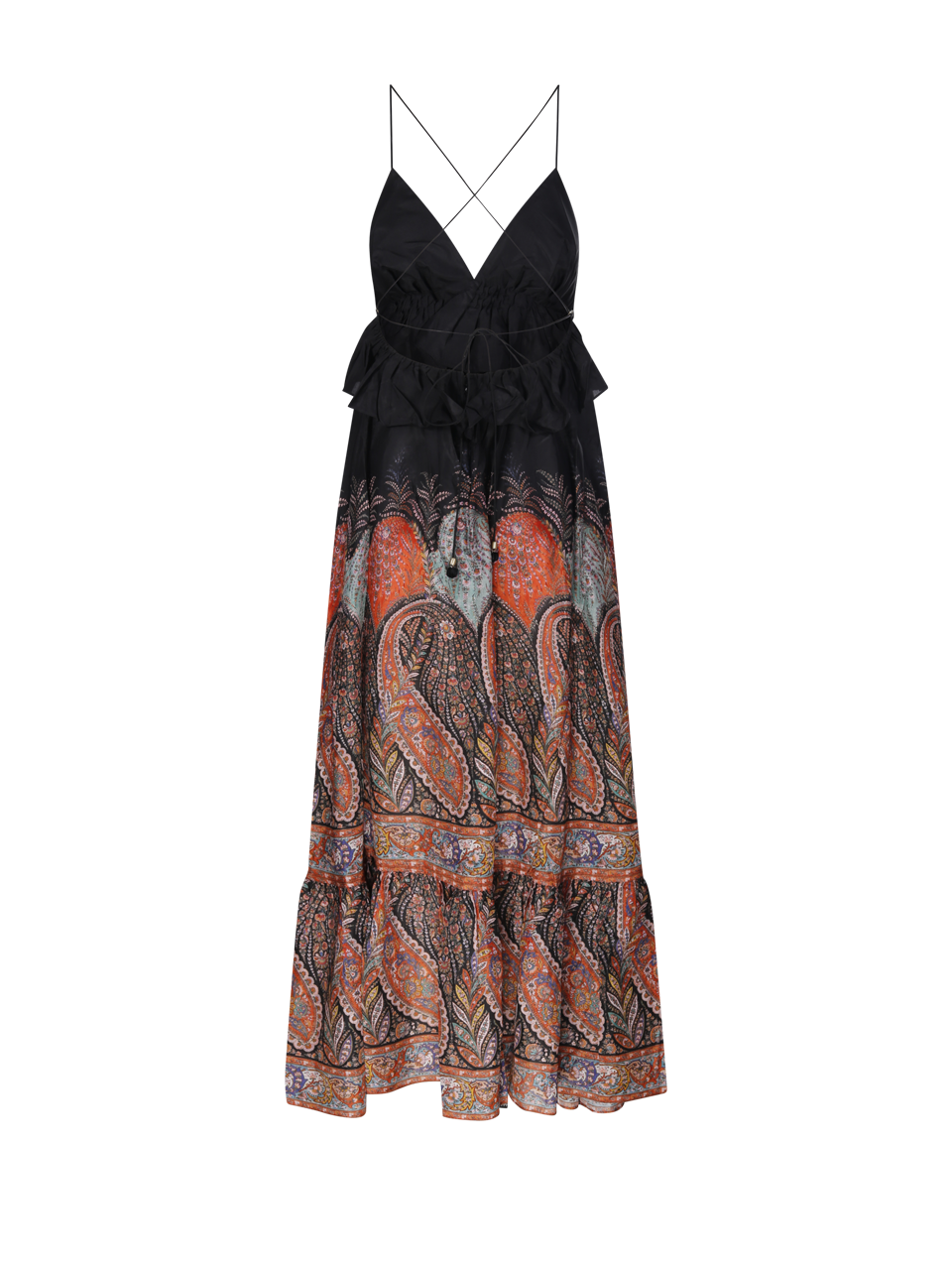 送料関税込■ZIMMERMANN■Rhiannon フリルシルクマキシスカート RHIANNON RUFFLE MAXI SKIRT - Planet Bardot
