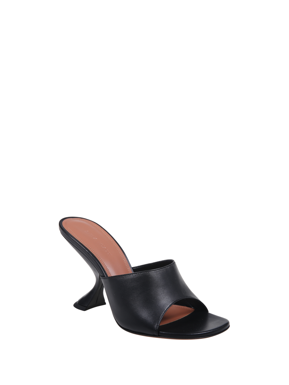 wWOMAN AMINA MUADDI BLACK LEATHER TAYLOR SANDAL