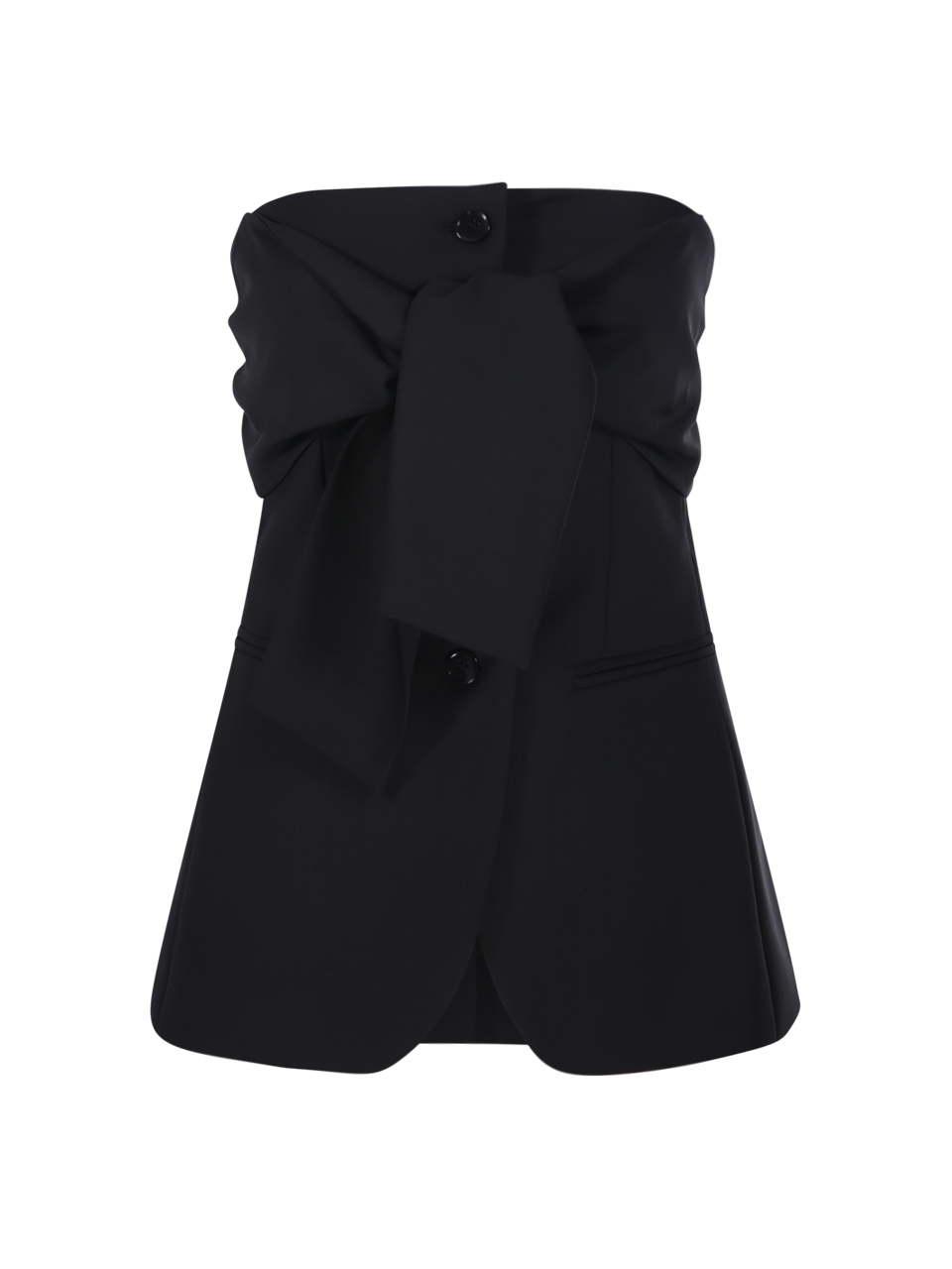 Tシャツ・カットソー MAX MARA Veruska virgin wool top WOMAN MAXMARA BLACK VIRGIN WOOL VERUSKA TOP