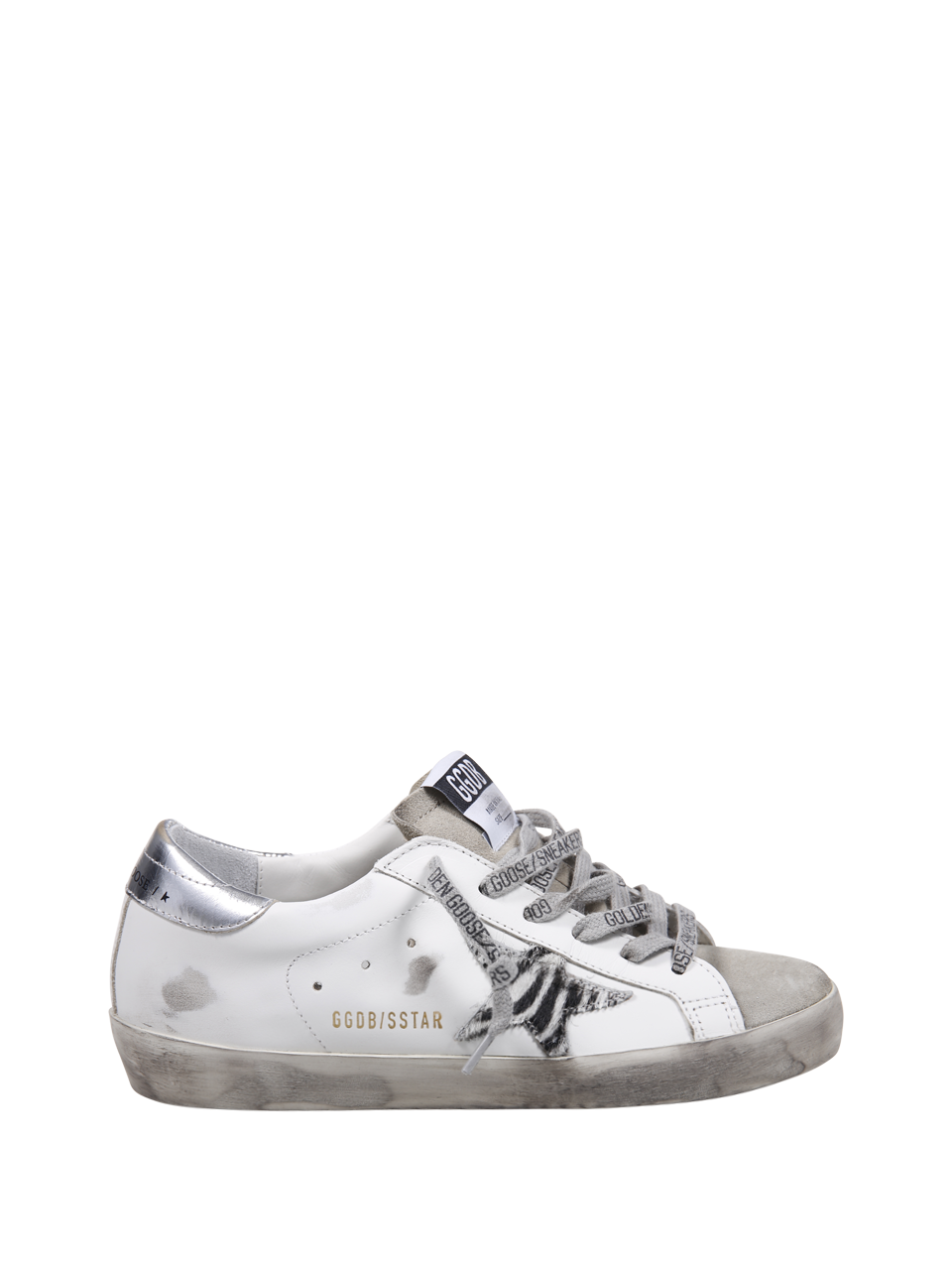 WOMAN GOLDEN GOOSE WHITE LEATHER SUPER-STAR SNEAKER