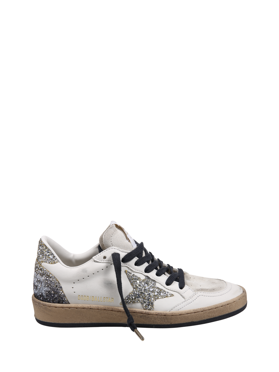 WOMAN GOLDEN GOOSE WHITE LEATHER BALL STAR SNEAKER
