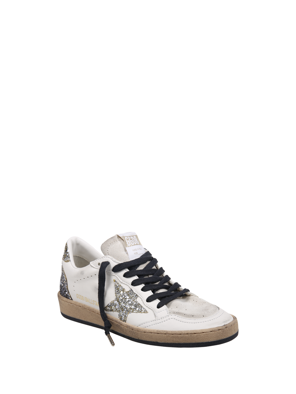 WOMAN GOLDEN GOOSE WHITE LEATHER BALL STAR SNEAKER