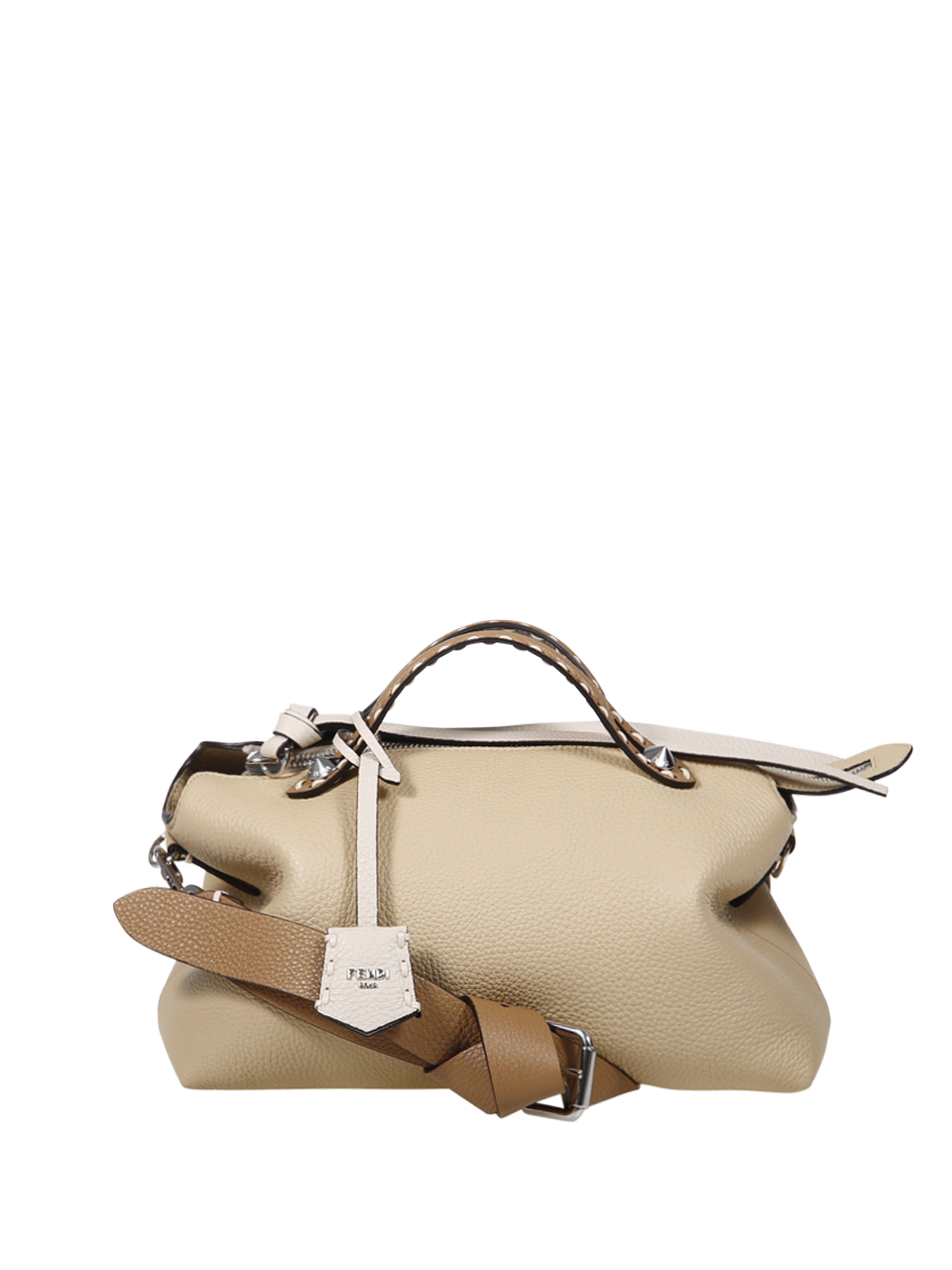 DONNA FENDI BORSA MEDIA BY THE WAY IN PELLE DI VITELLO NUDE