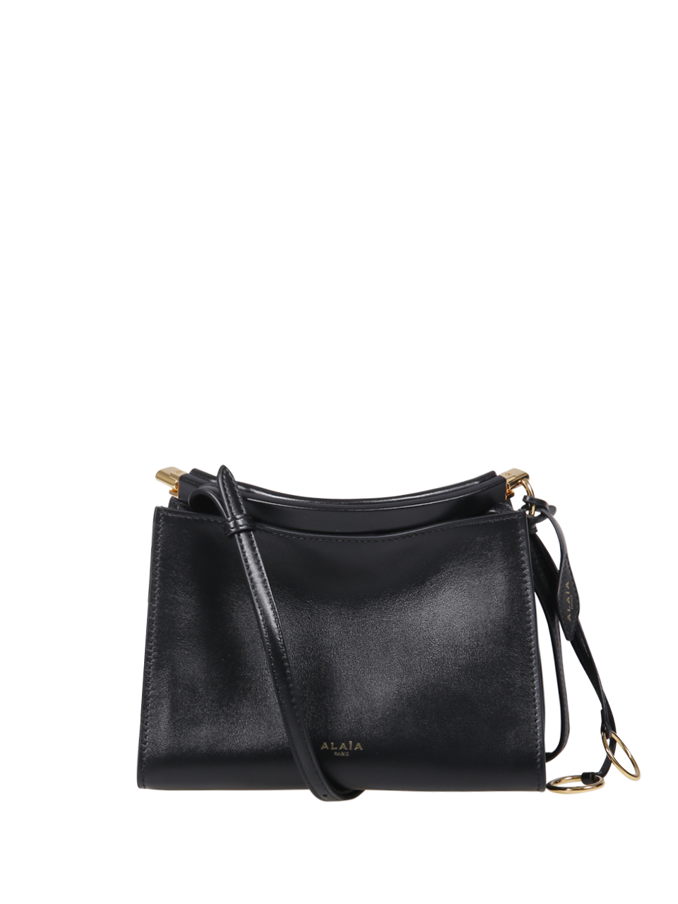 ショルダーバッグ・ポシェット ALAIA SQUARE SMALL LEATHER SHOULDER BAG ALAIA Le Click Small Square Shoulder Bag in Glossy Leather