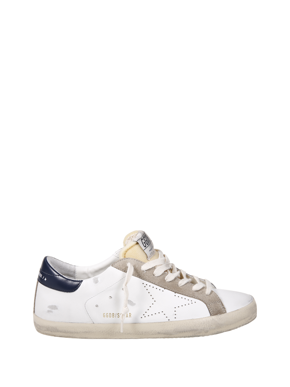 UOMO GOLDEN GOOSE SNEAKER SUPER STAR IN PELLE BIANCA 