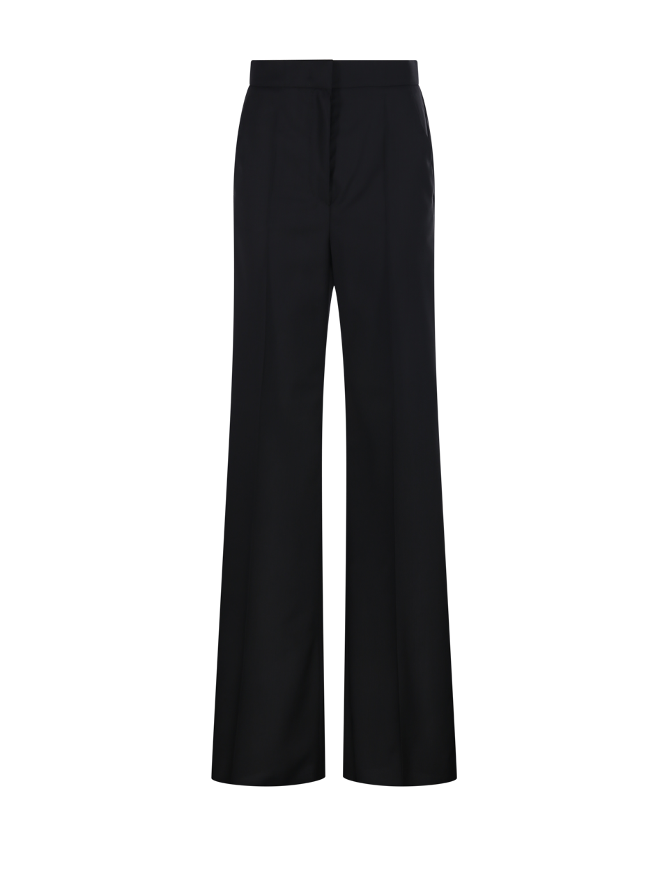 WOMAN MAXMARA BLACK VIRGIN WOOL FERNET PANTS