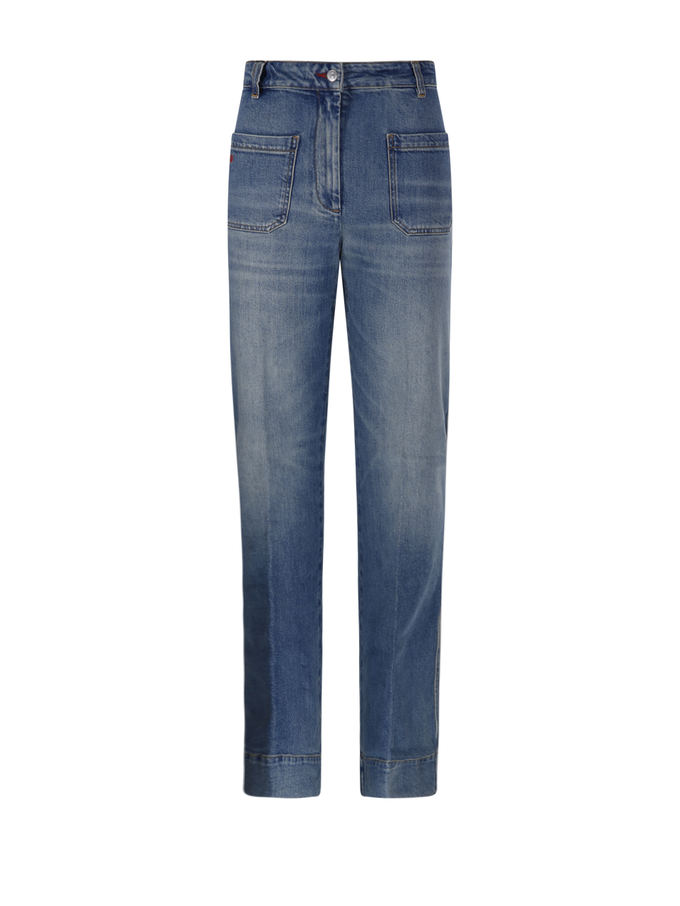 デニム・ジーパン VICTORIA BECKHAM Women Denim Pants 1125DJE005218MBLUE Victoria Mid-Rise Jean In Light Blue | Designer Jeans