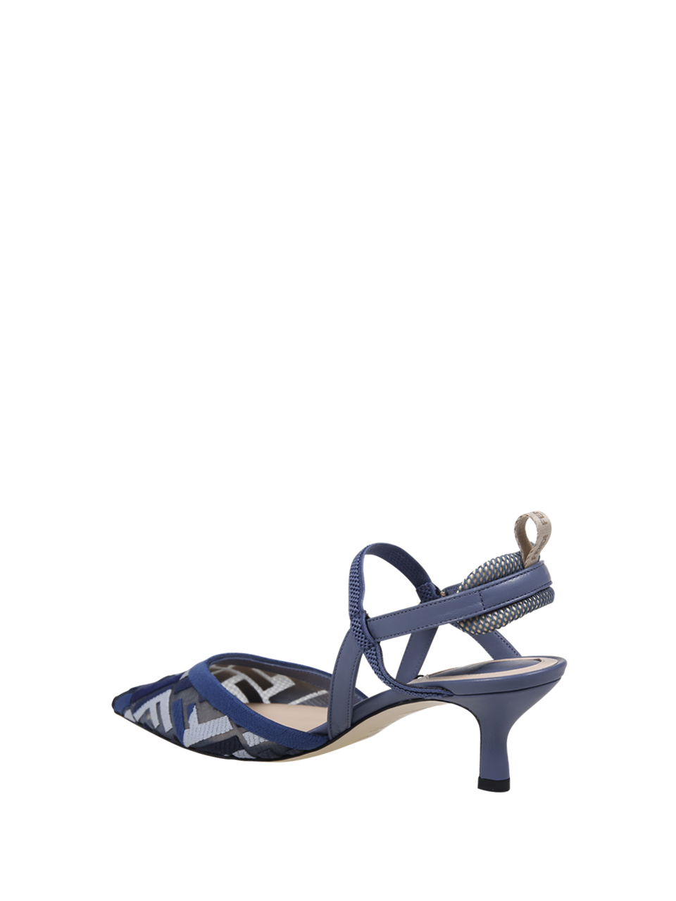 WOMAN FENDI BLUE POLYAMIDE COLIBRI SLING BACK