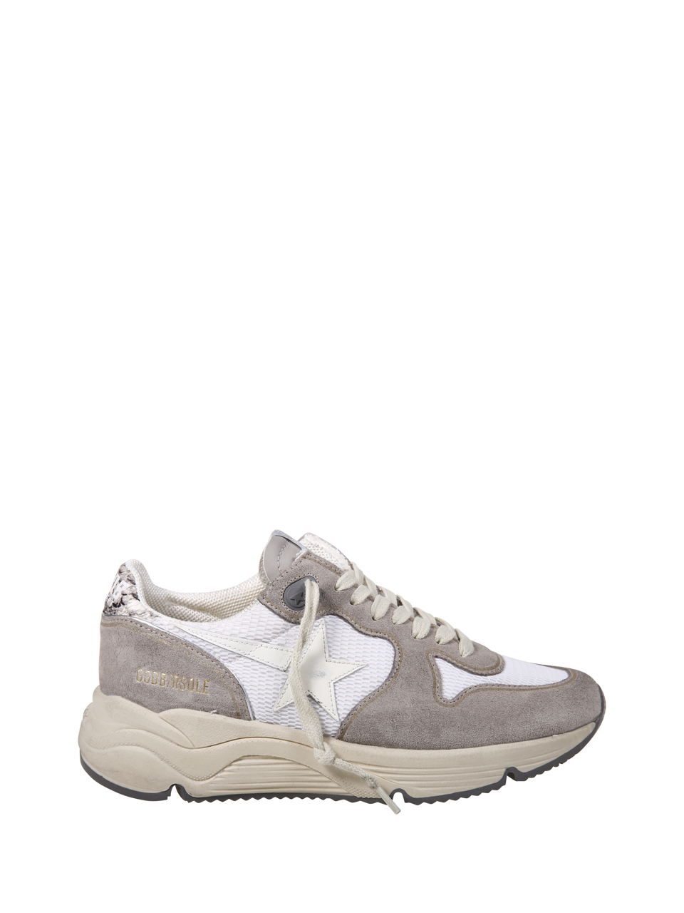 WOMAN GOLDEN GOOSE WHITE LEATHER RUNNING SNEAKER 