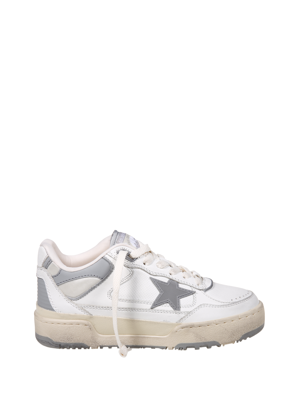 WOMAN GOLDEN GOOSE WHITE LEATHER FOURTY2 SNEAKER 