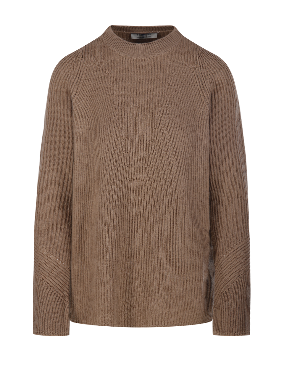 WOMAN MAXMARA S BEIGE WOOL MOLVENO SWEATER