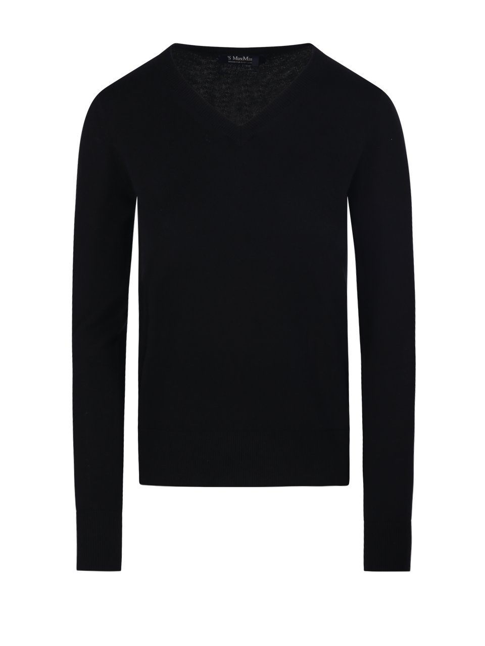 WOMAN MAXMARA S BLACK WOOL IDONEO SWEATER