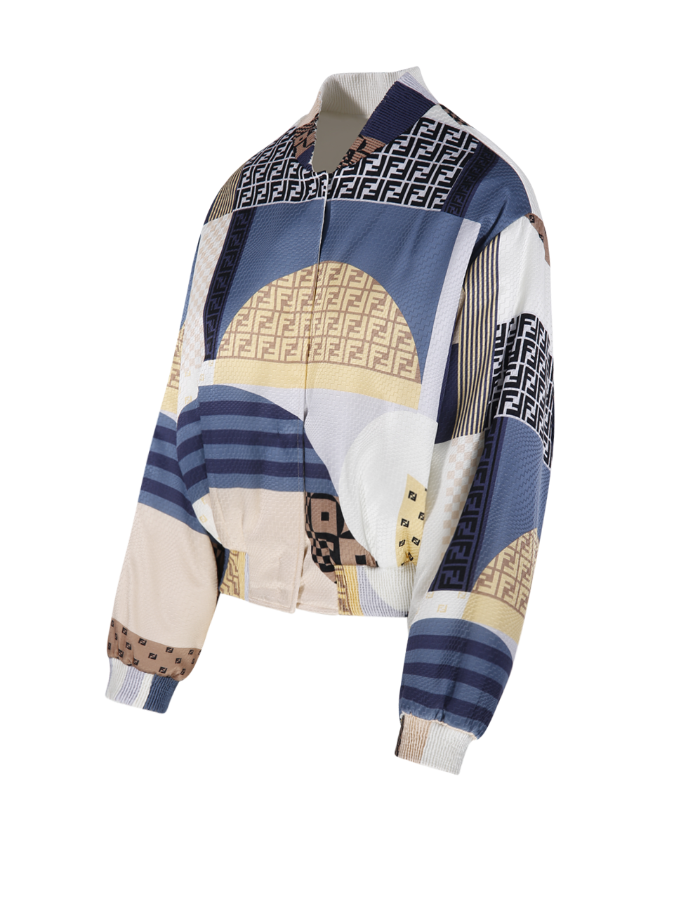 ブルゾン Fendi Reversible Patchwork Silk Bomber Fendi Reversible Patchwork Silk Bomber | italist