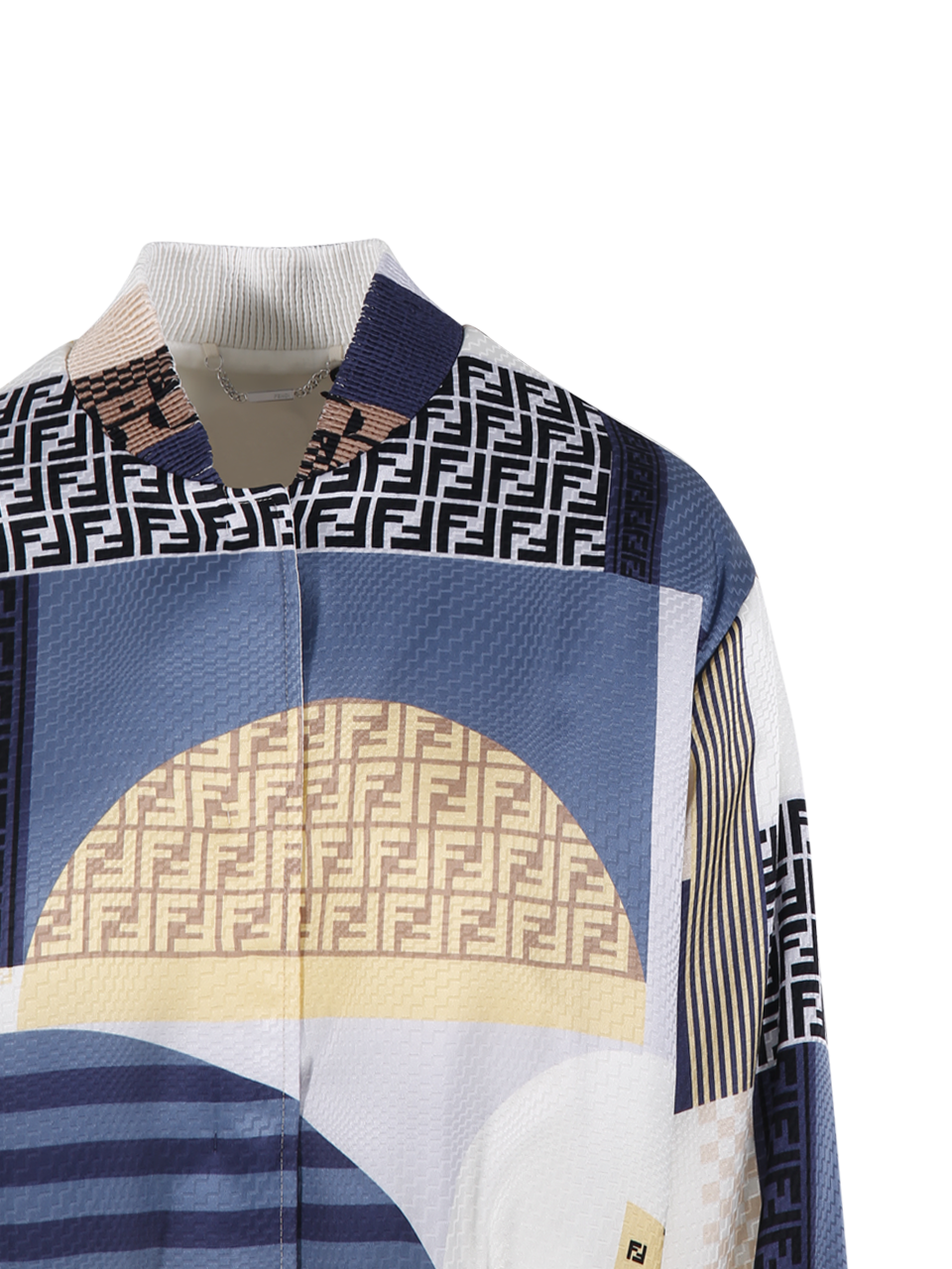 ジャケット FENDI Reversible patchwork silk bomber Fendi Reversible Patchwork Silk Bomber | italist