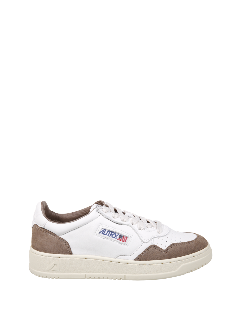 DONNA AUTRY SNEAKER BASSA MEDALIST IN PELLE BIANCA