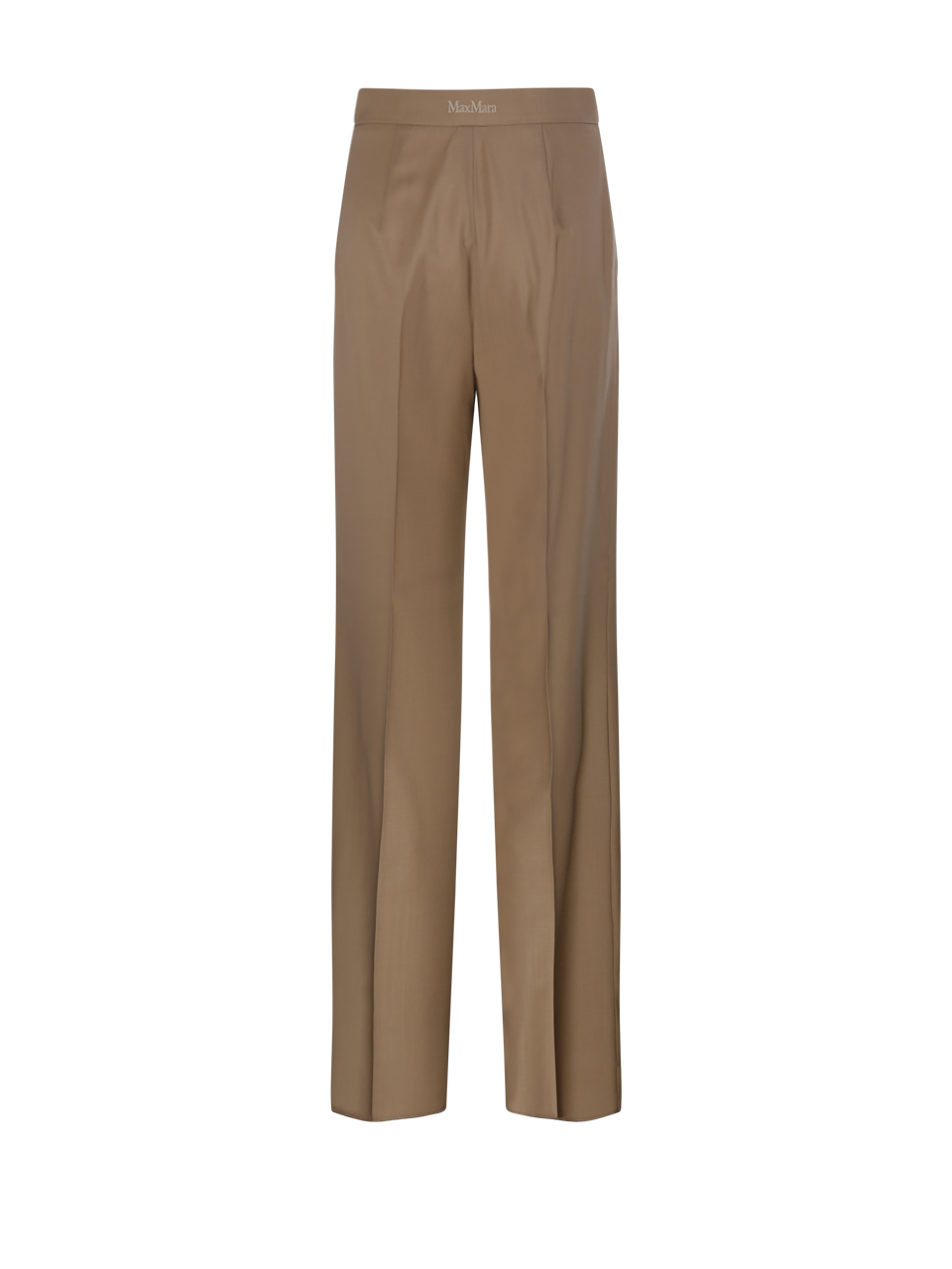 WOMAN MAXMARA BROWN VIRGIN WOOL FERNET PANTS
