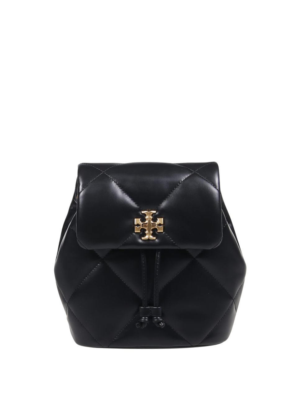 WOMAN TORY BURCH BLACK LEATHER KIRA DIAMOND MINI BACKPACK