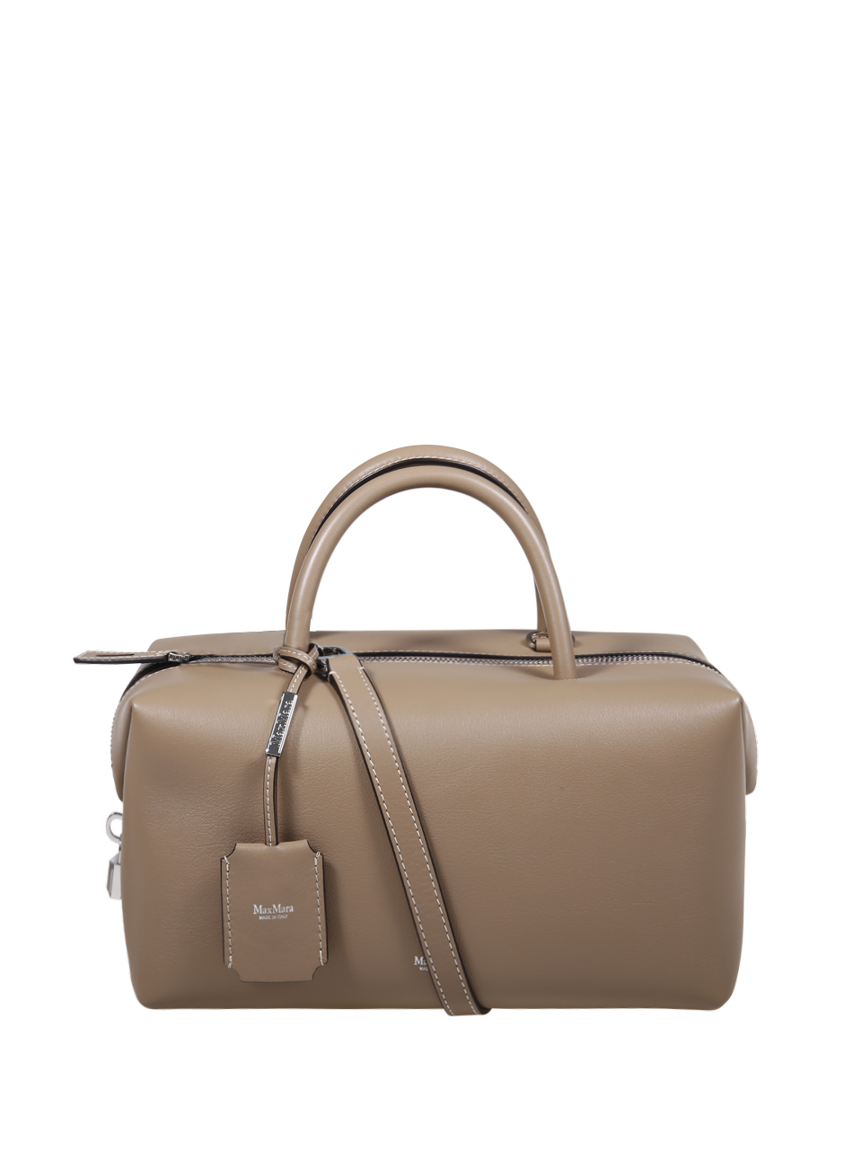 WOMAN MAXMARA BEIGE CALF LEATHER HOLDALLM BAG