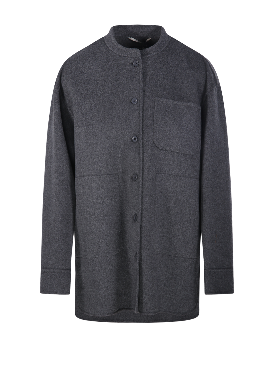 WOMAN MAXMARA S GREY VIRGIN WOOL COSTANZA COAT 