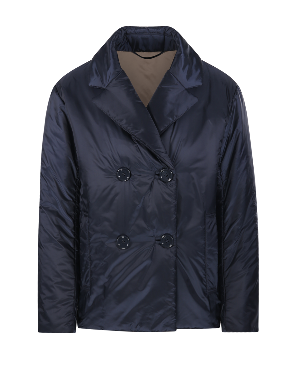 WOMAN MAXMARA THE CUBE BEIGE POLYESTER LEO QUILTED JACKET