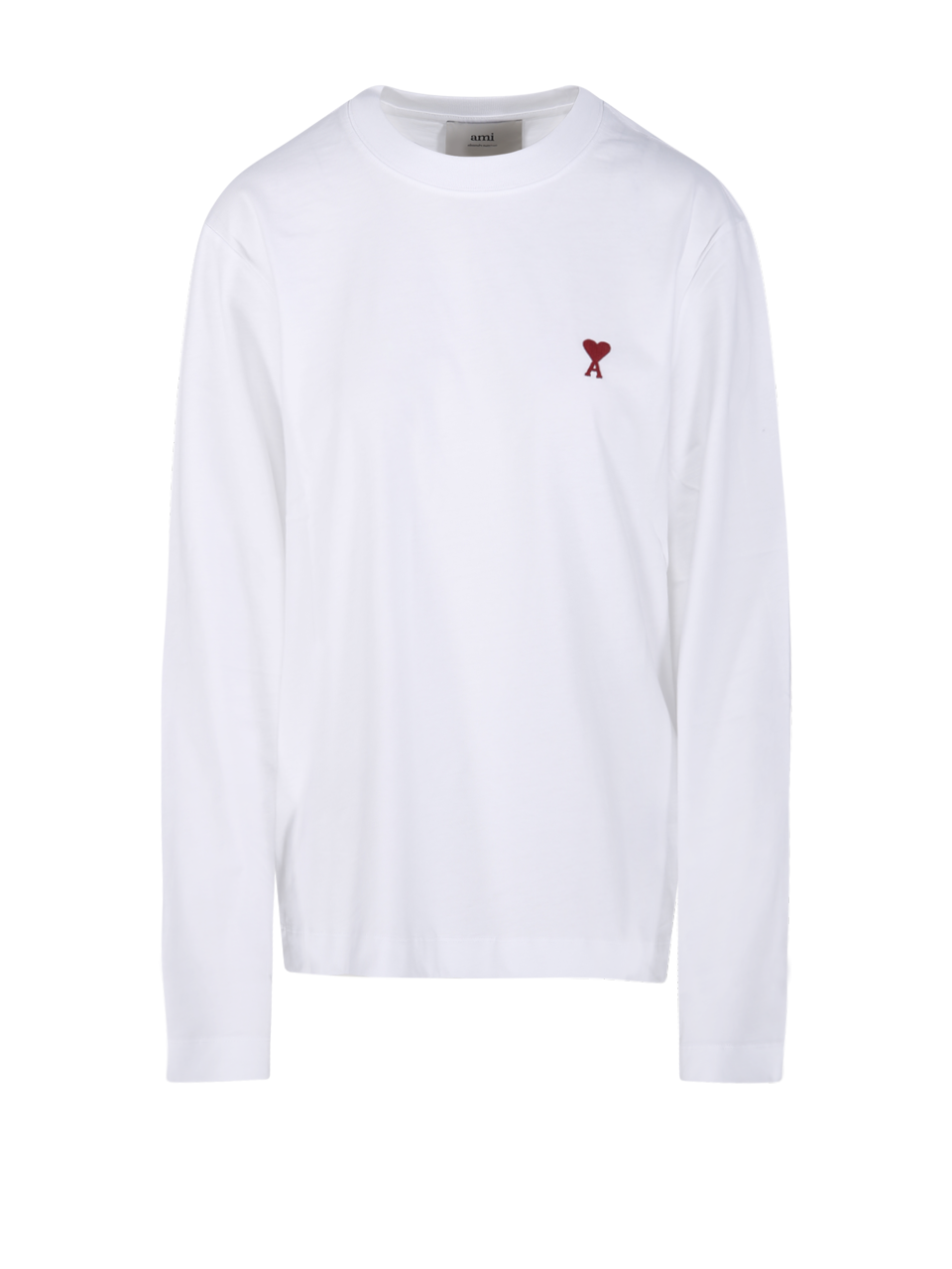 WOMAN AMI WHITE COTTON ADC T-SHIRT