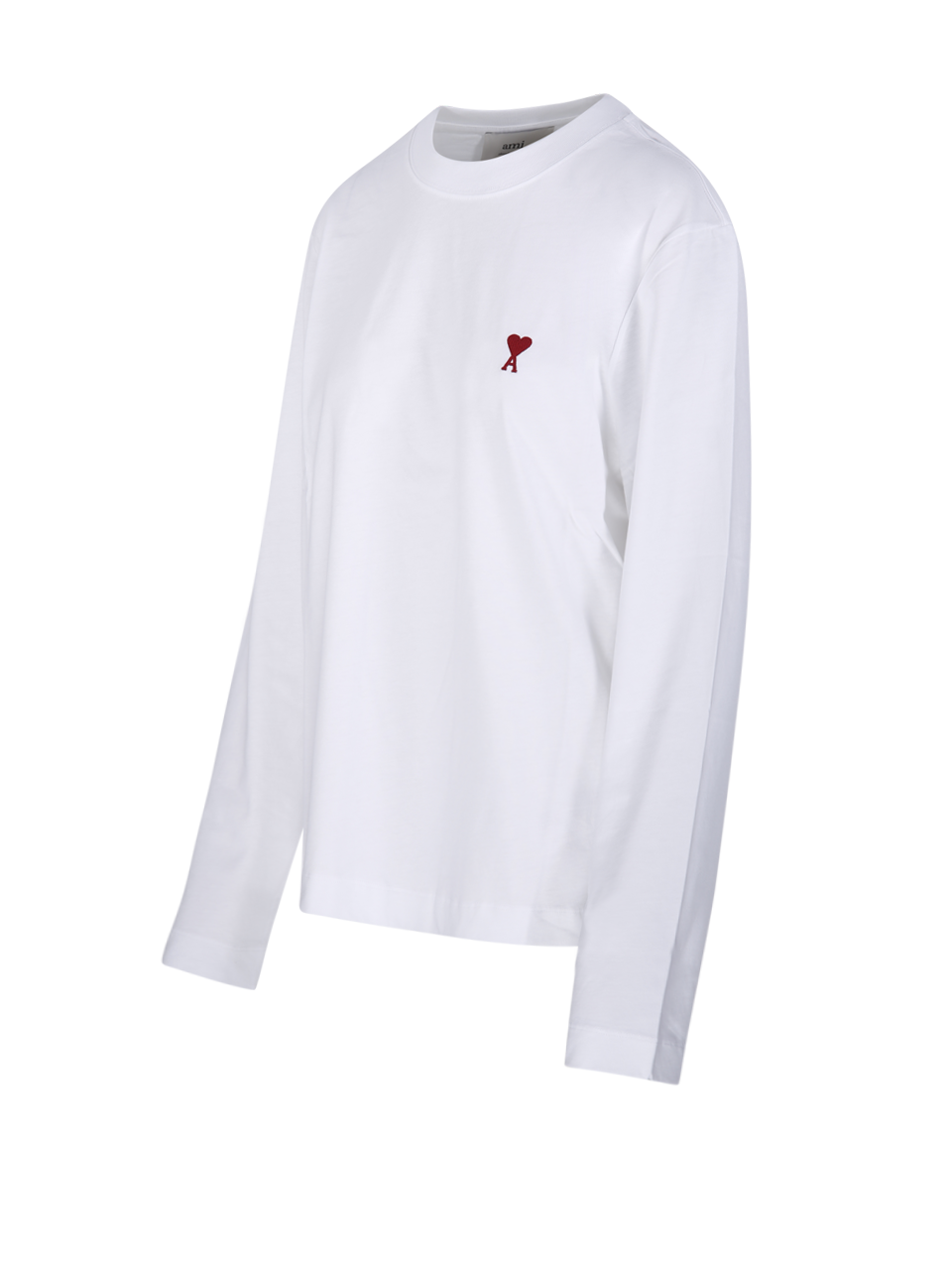 WOMAN AMI WHITE COTTON ADC T-SHIRT