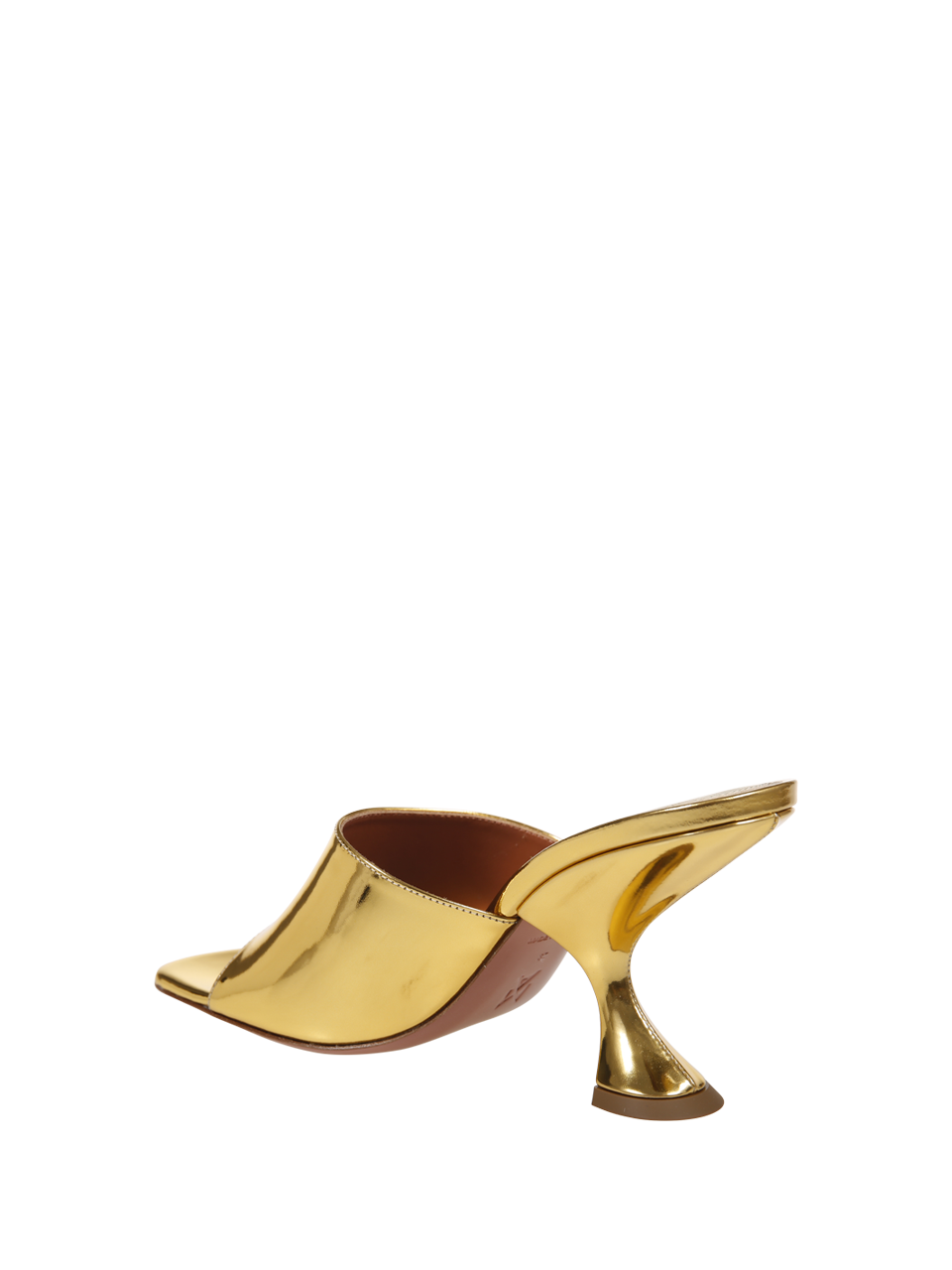 WOMAN AMINA MUADDI GOLD CALF LEATHER TAYLOR SANDAL