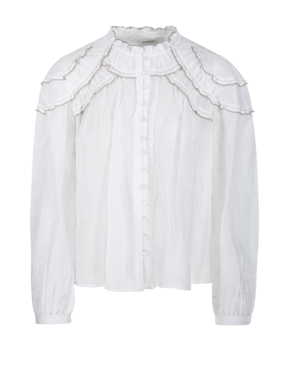 WOMAN MARANT ETOILE WHITE COTTON CHRISTA SHIRT