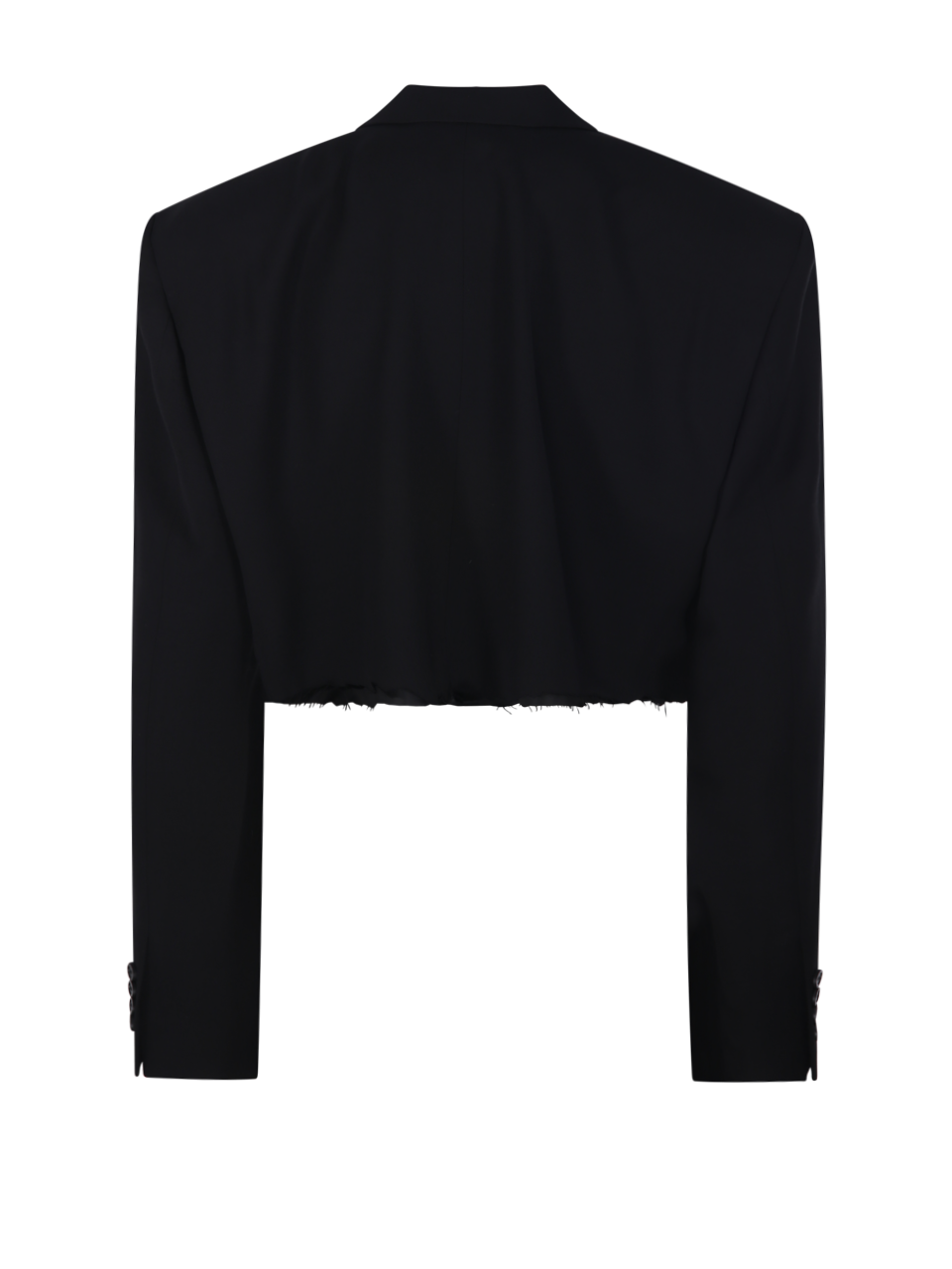 WOMAN BALENCIAGA BLACK VISCOSE CUT OFF SB BLAZER WOMAN BALENCIAGA BLACK VISCOSE CUT OFF SB BLAZER