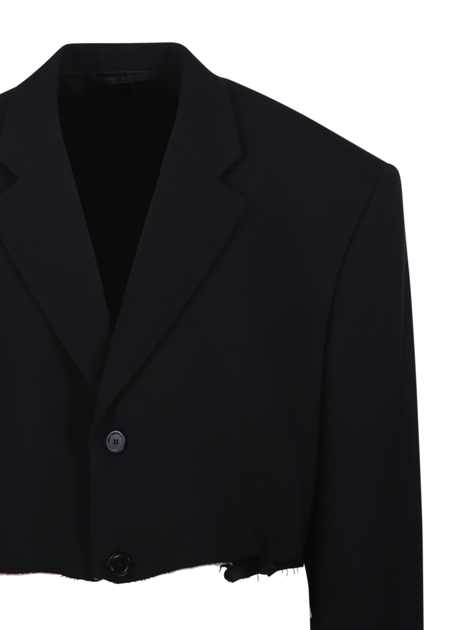 WOMAN BALENCIAGA BLACK VISCOSE CUT OFF SB BLAZER WOMAN BALENCIAGA BLACK VISCOSE CUT OFF SB BLAZER