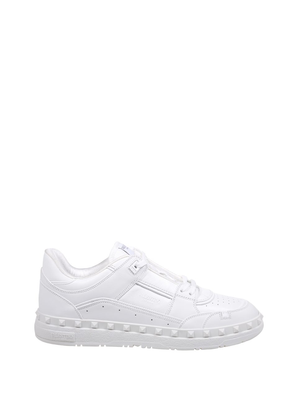 MEN VALENTINO GARAVANI WHITE LEATHER FREEDOTS SNEAKER