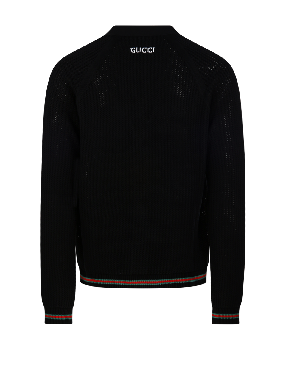 MEN GUCCI BLACK COTTON CARDIGAN