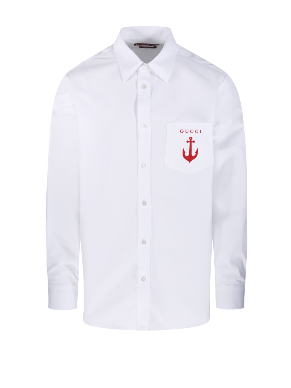 UOMO GUCCI CAMICIA EASY IN COTONE BIANCO