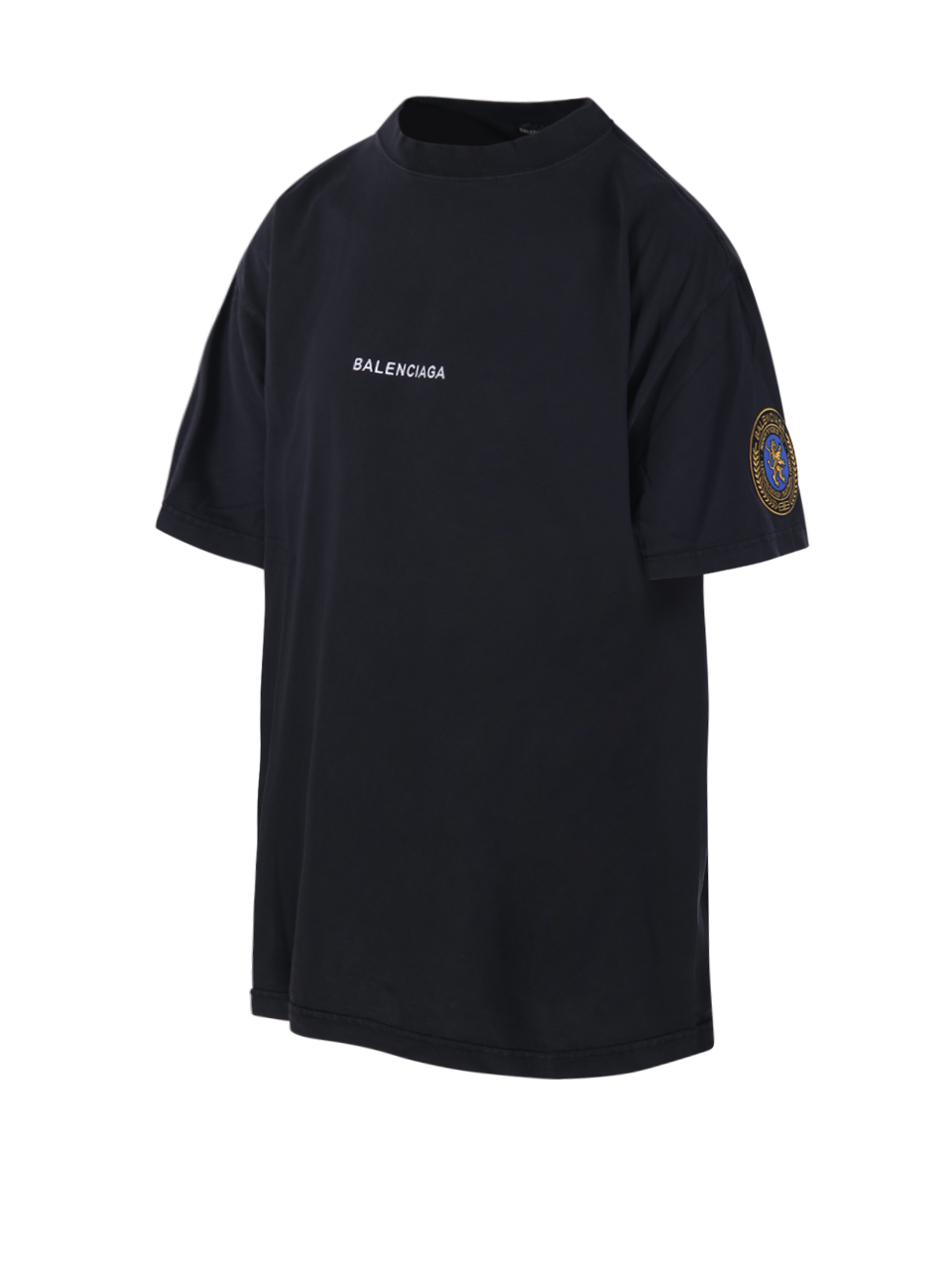 MEN BALENCIAGA BLACK COTTON OVERSIZED T-SHIRT