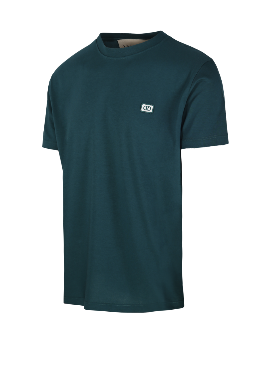 MEN VALENTINO GREEN COTTON VLOGO SIGNATURE T-SHIRT