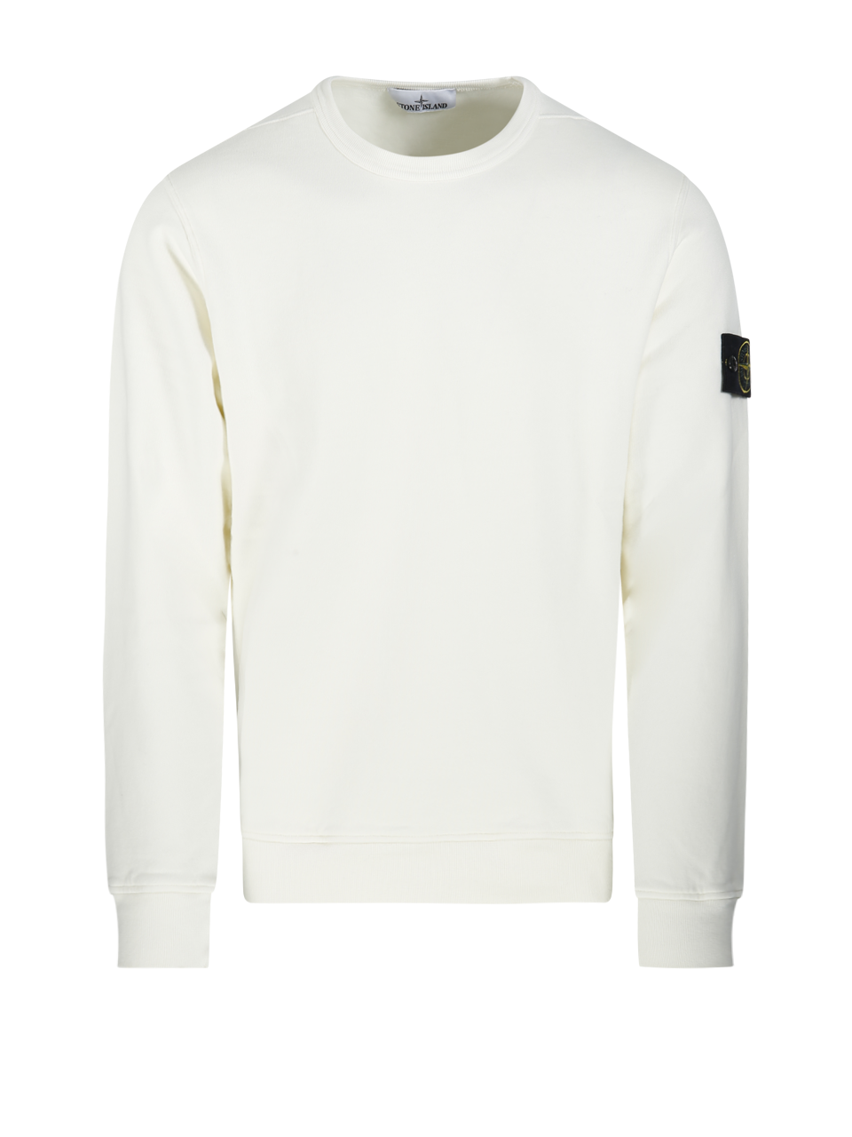 MEN STONE ISLAND WHITE COTTON SWEATSHIRT
