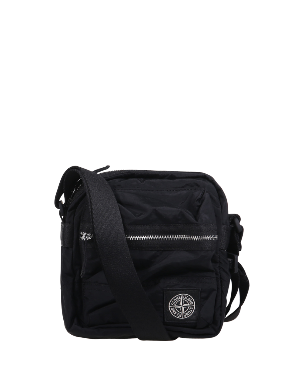 MEN STONE ISLAND BLACK POLYAMIDE POUCH