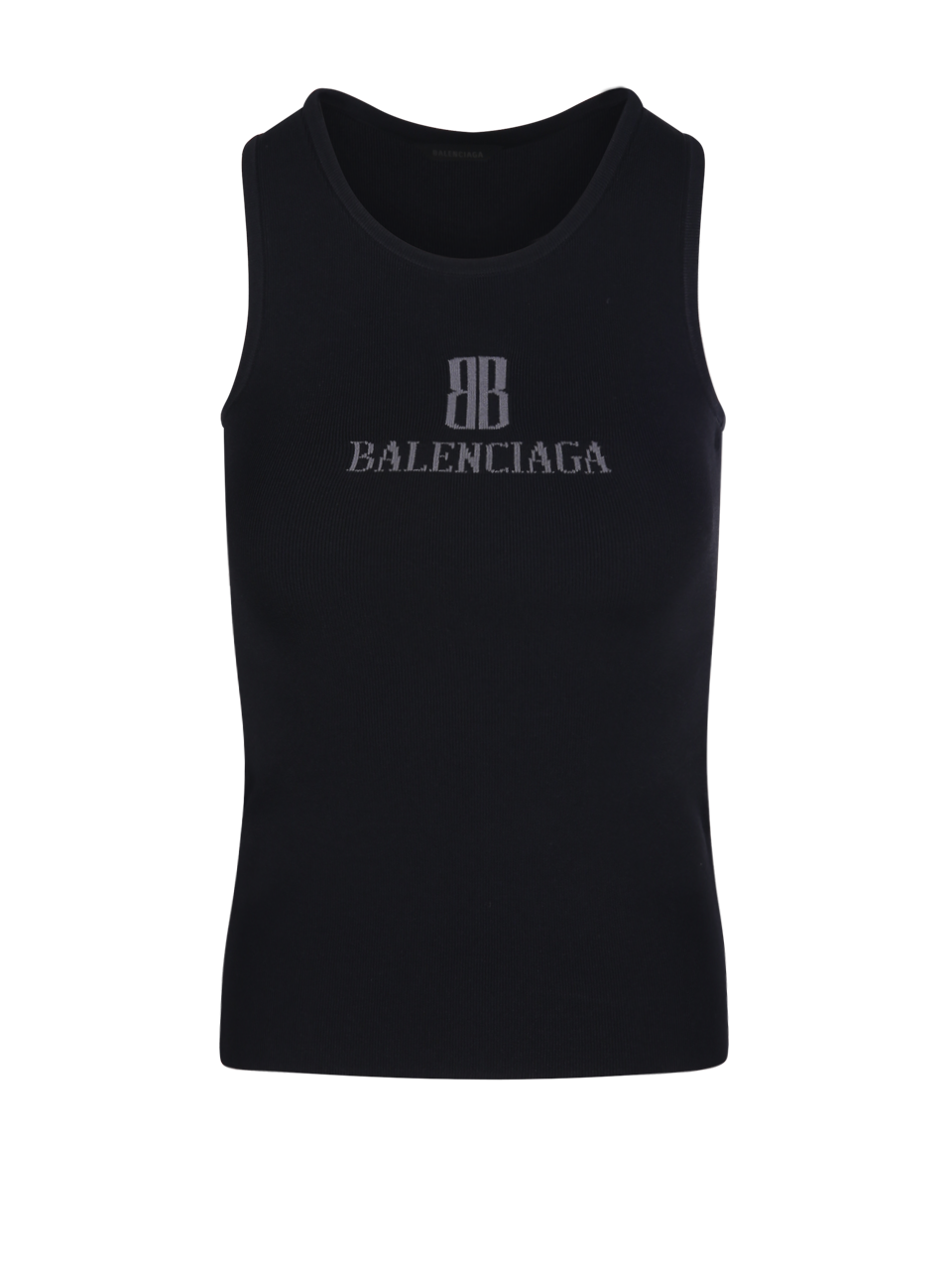 WOMAN BALENCIAGA BLACK VISCOSE TANK TOP