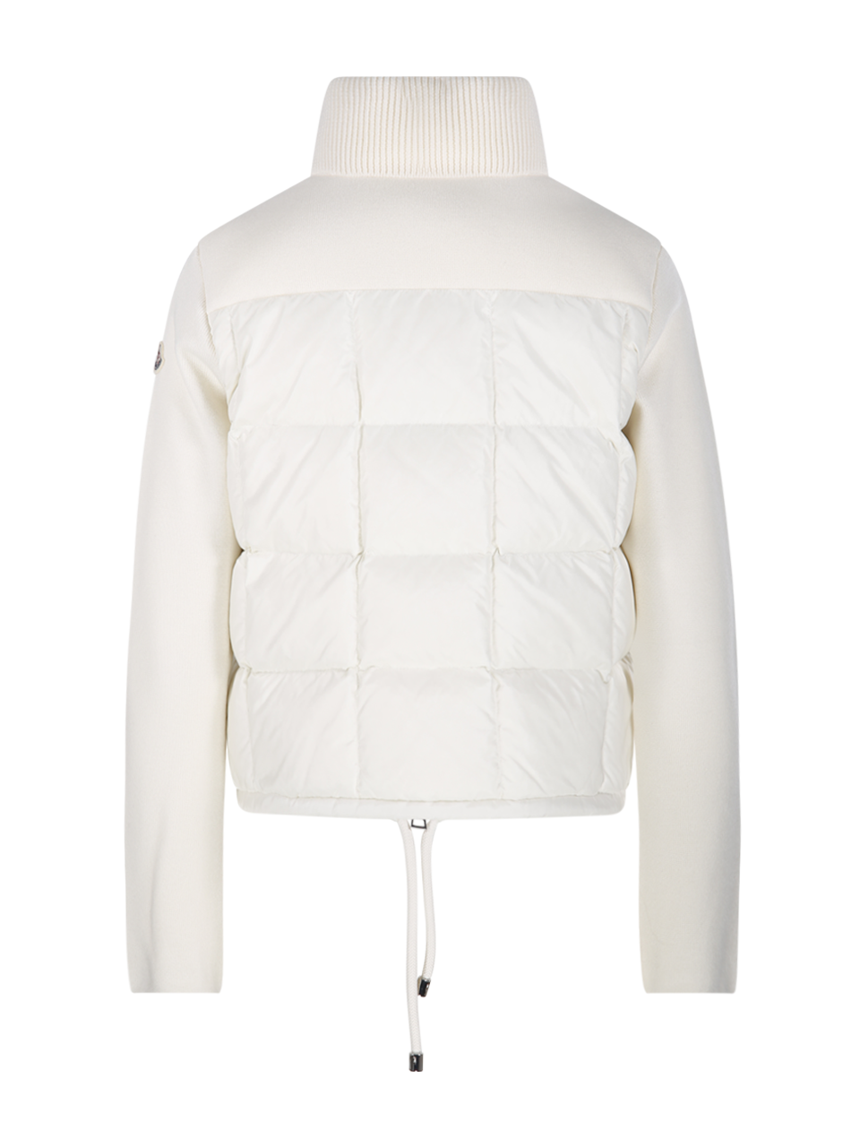 WOMAN MONCLER WHITE POLAYMIDE DOWN JACKET