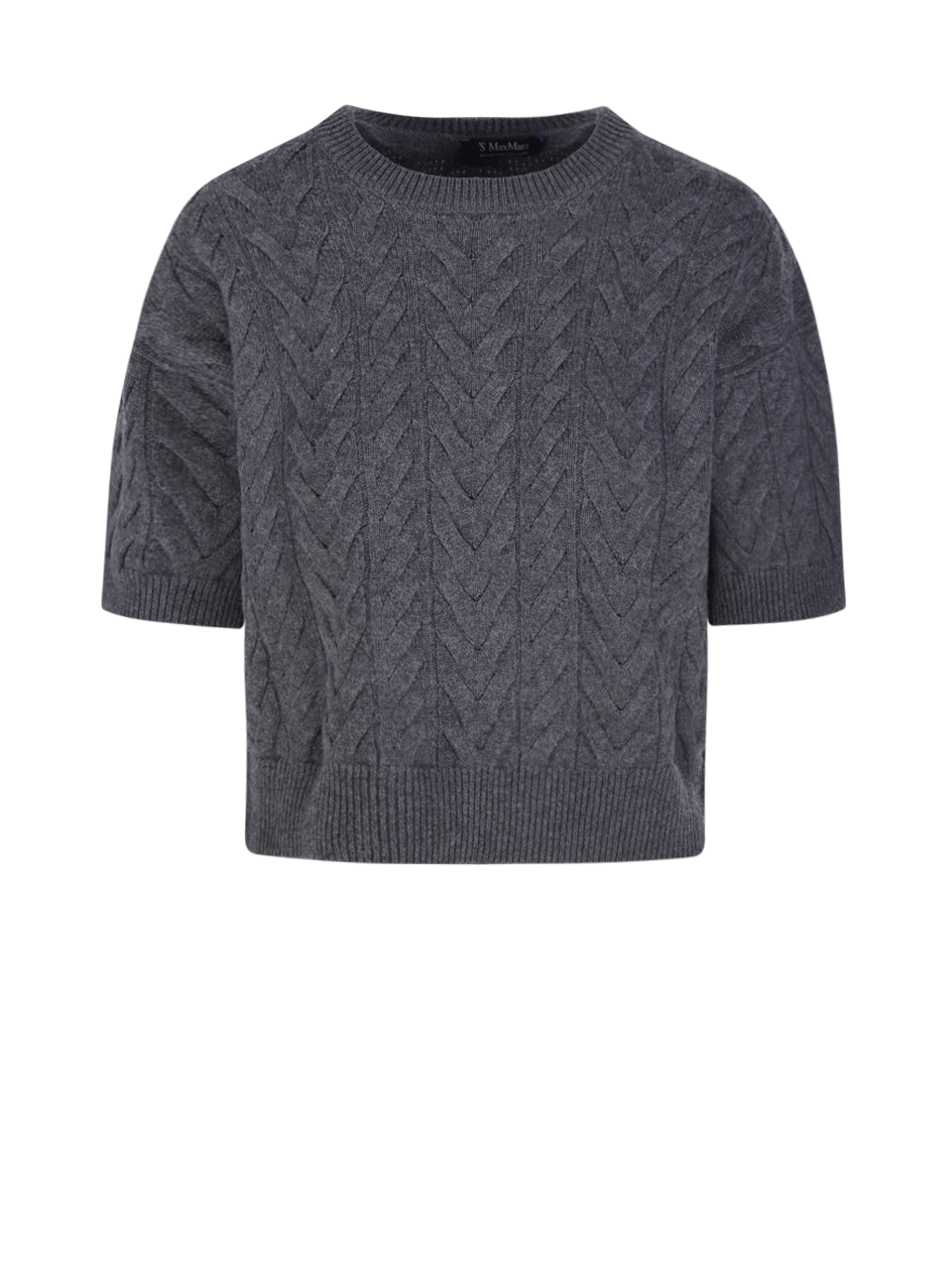 WOMAN MAXMARA S GREY WOOL DOMINUS SWEATER