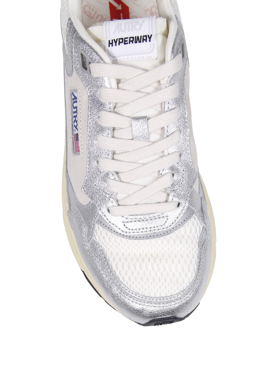 MEN AUTRY WHITE LEATHER HYPERWAY LOW SNEAKER
