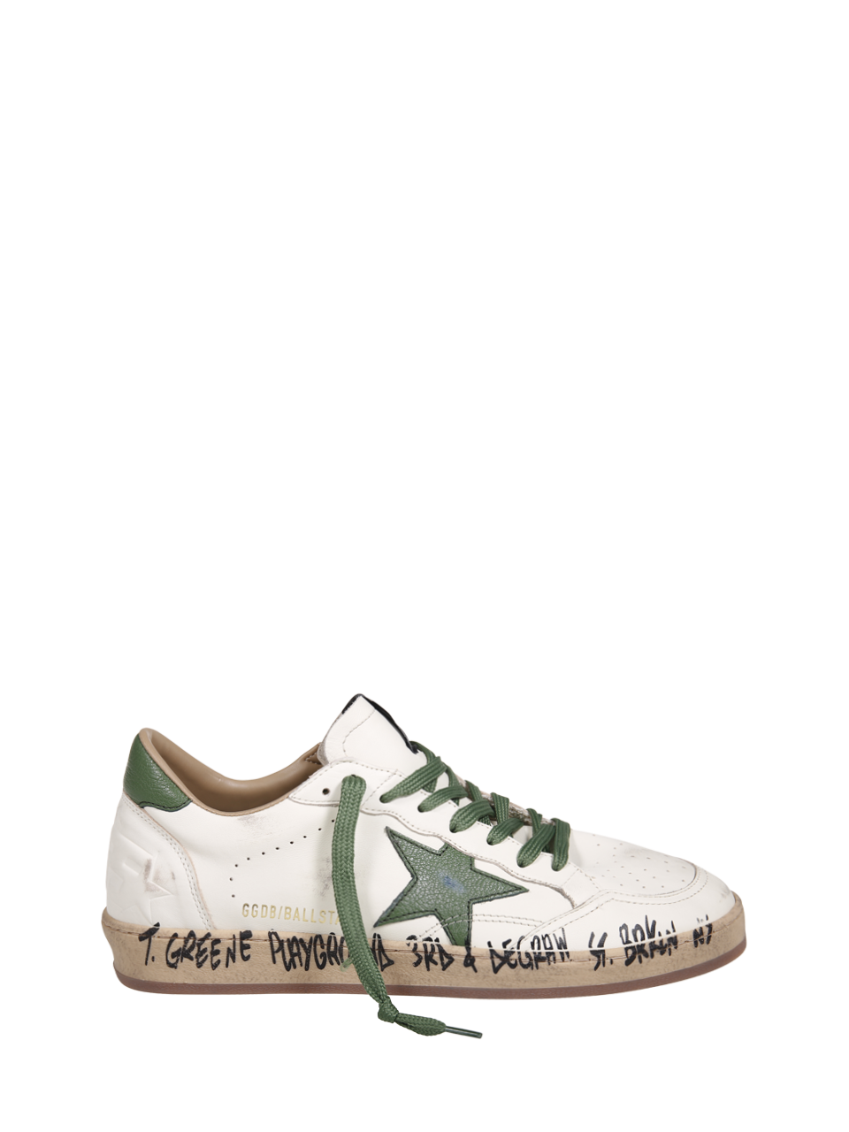 UOMO GOLDEN GOOSE SNEAKER BALL STAR IN PELLE BIANCA
