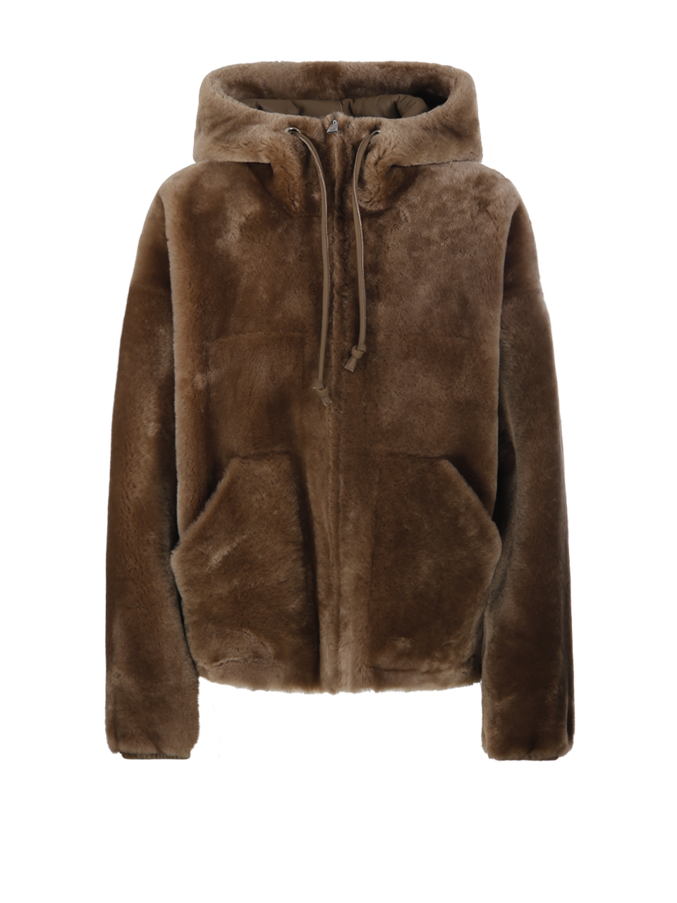 WOMAN BLANCHA WHITE MERINOS STRAIGHT AND MINK FUR COAT