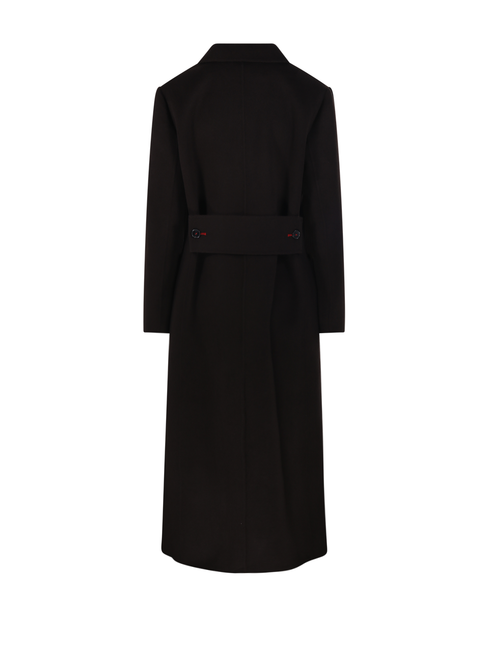 WOMAN VICTORIA BECKHAM BROWN WOOL DOUBLE FACED OVERCOAT