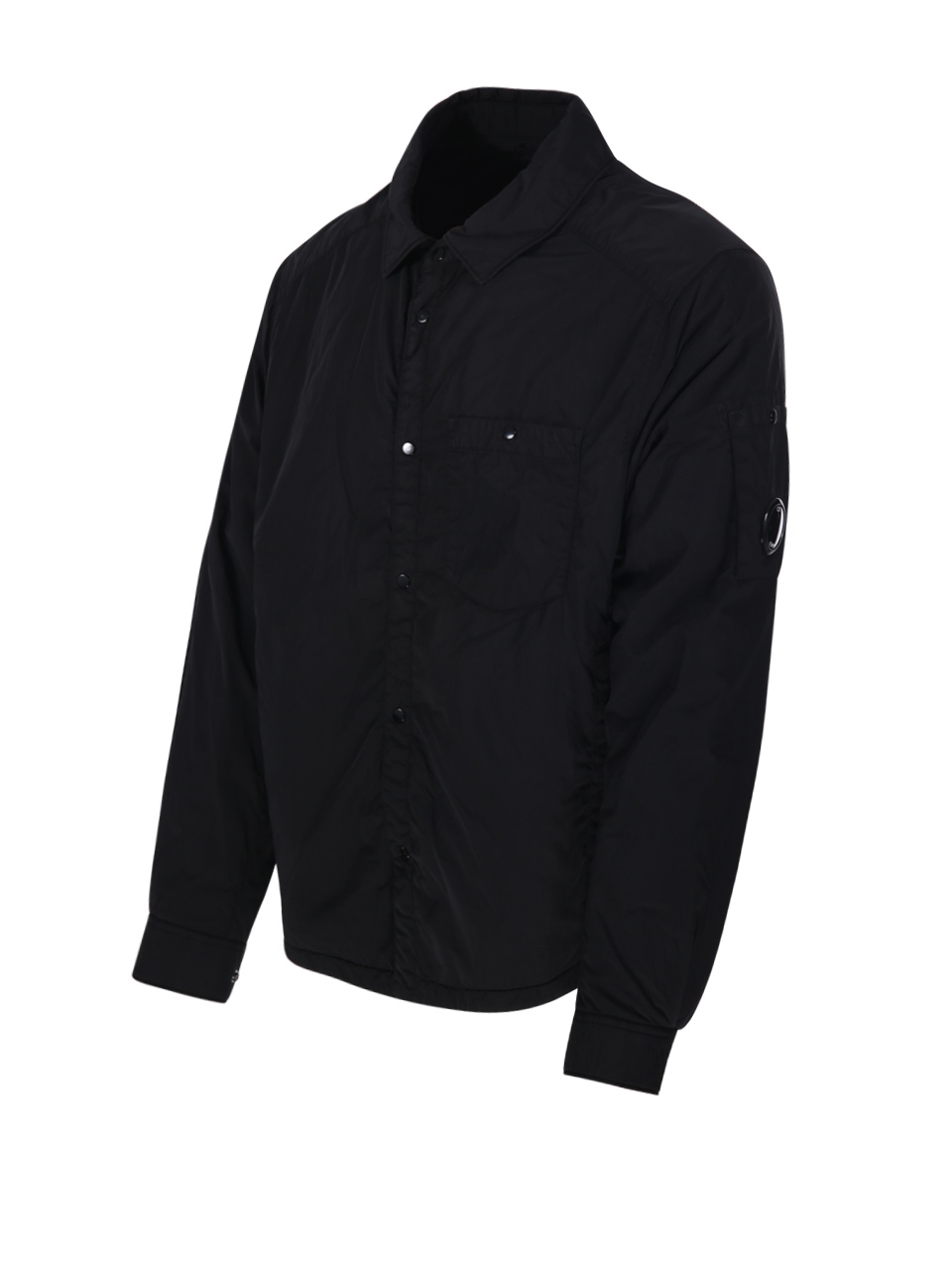MEN CP COMPANY BLACK POLYAMIDE DOWN JACKET