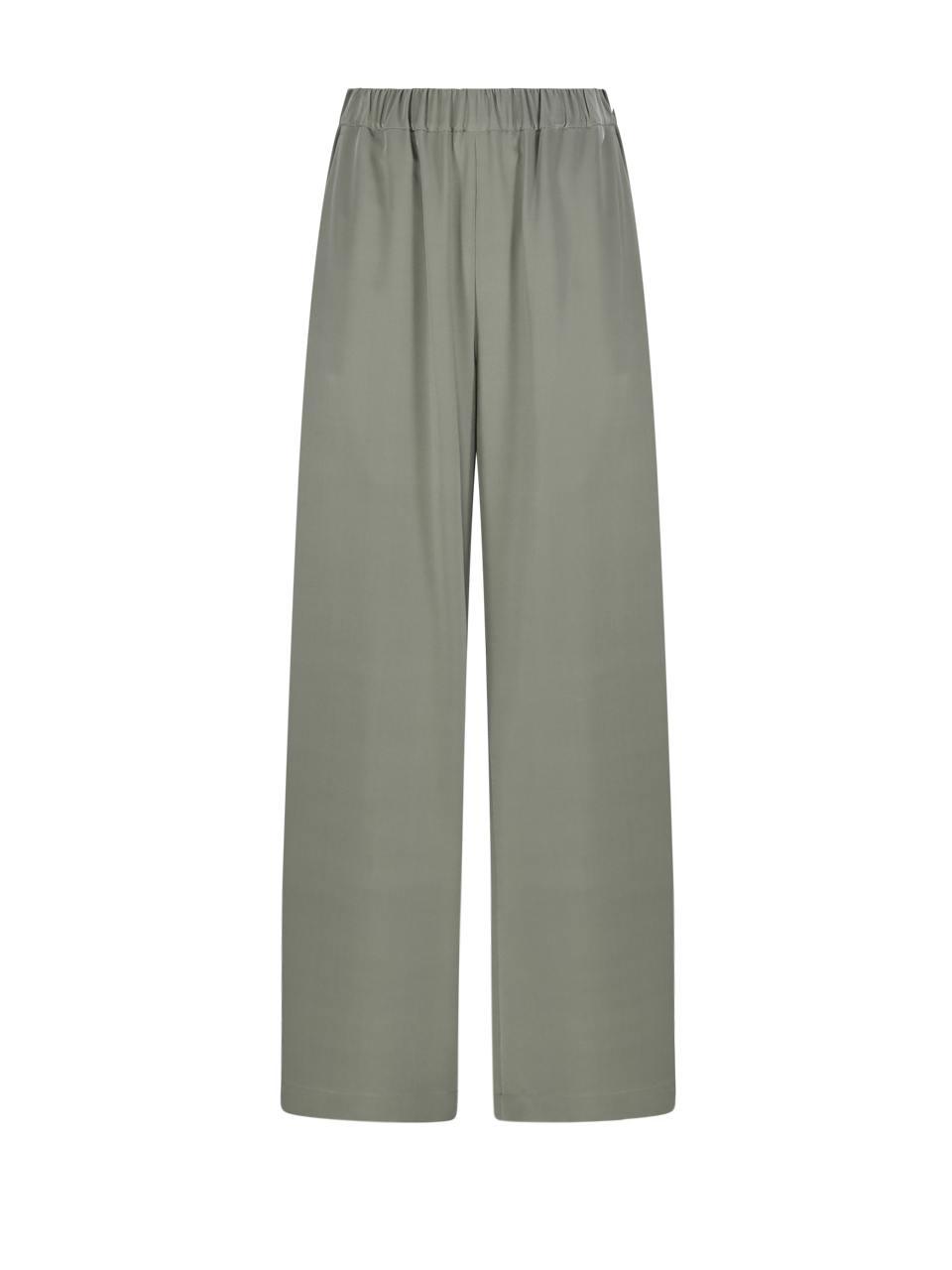 WOMAN MAXMARA PURE WHITE SILK BONN PANTS