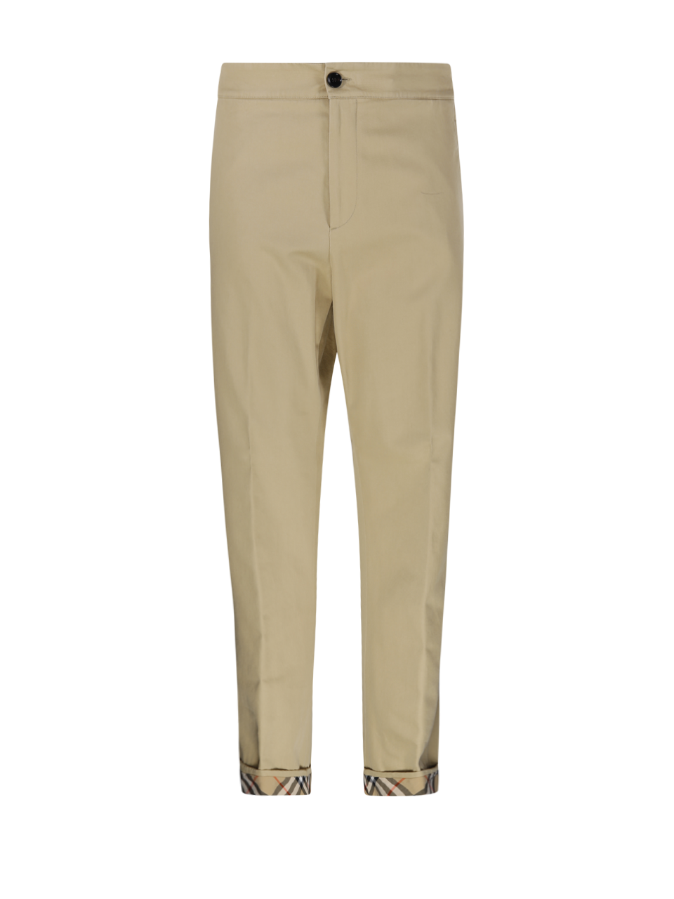UOMO BURBERRY PANTALONI DI COTONE NUDE